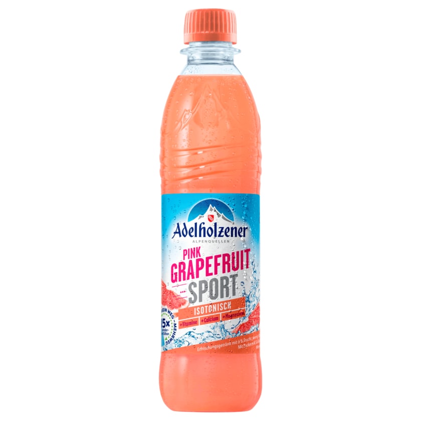Adelholzener Pink Grapefruit Sportgetränk isotonisch 0,5l